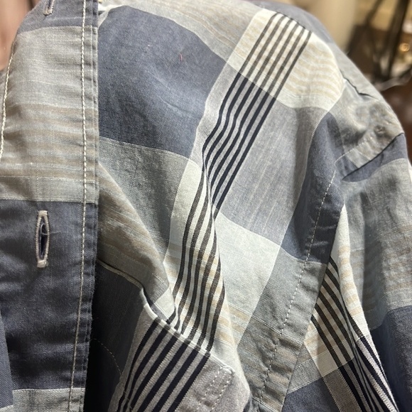 NAUTICA SLIM FIT button down long sleeve shirt Blue size Large EUc - Picture 13 of 13